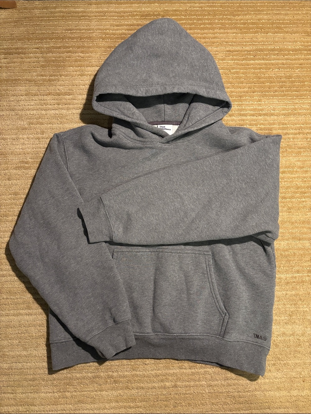 TNA Sweatfleece Gray Pullover Hoodie